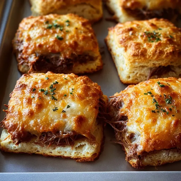 Baked French Dip Biscuits Recipe