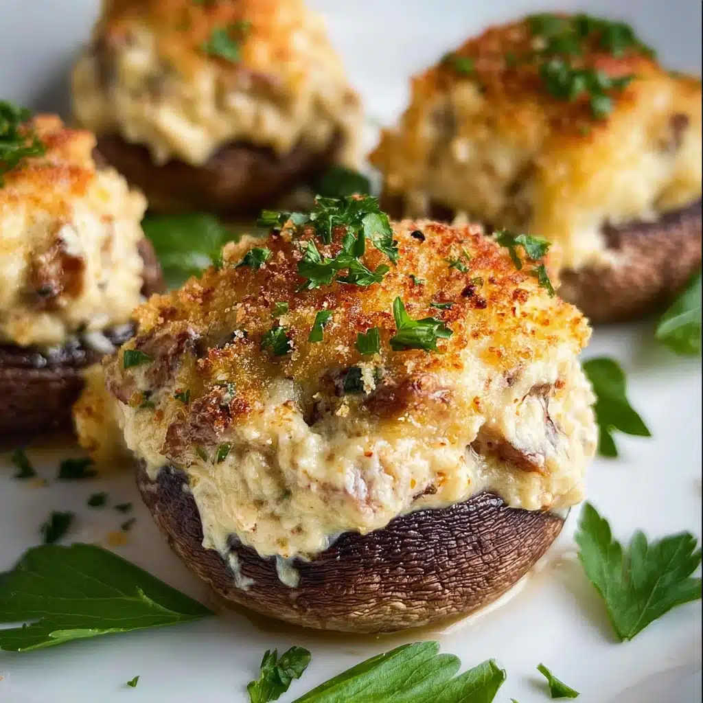 Chicken Stuffed Mushrooms Recipe - Recipe Image