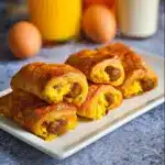 Sausage Egg and Cheese Breakfast Roll-Ups Recipe