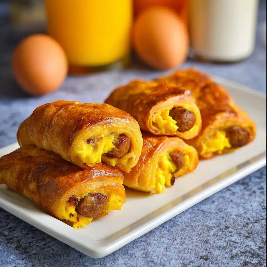 Sausage Egg and Cheese Breakfast Roll-Ups Recipe
