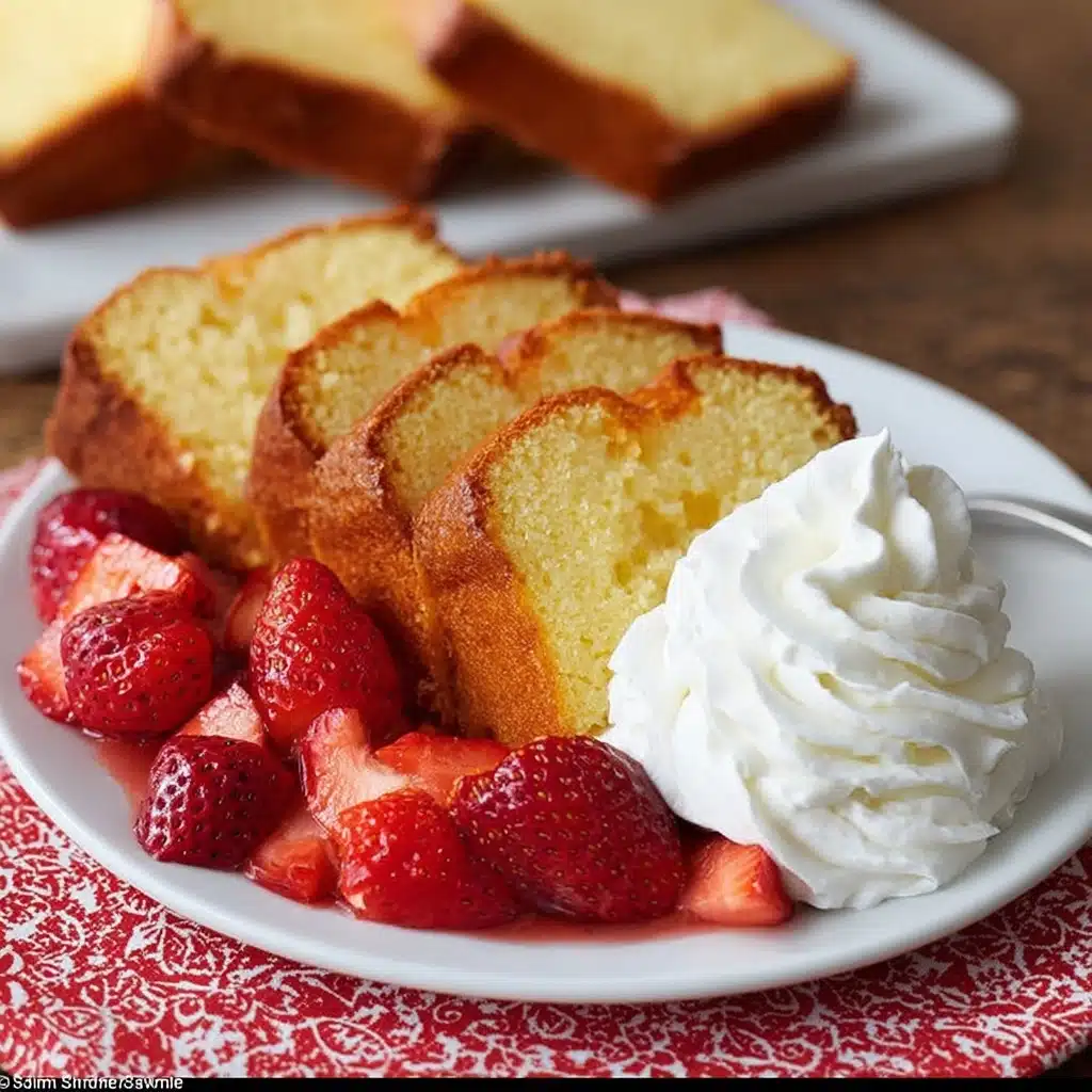 Vanilla Almond Pound Cake Recipe