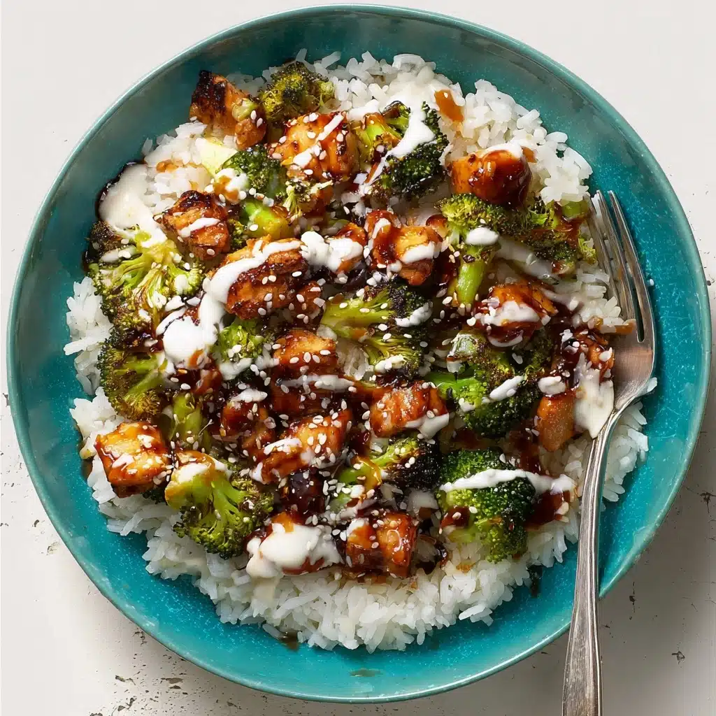 Sticky Chicken Rice Bowls Recipe