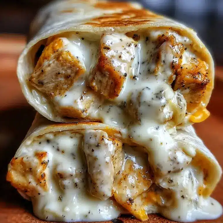 great Cheesy Garlic Chicken Wraps Recipe