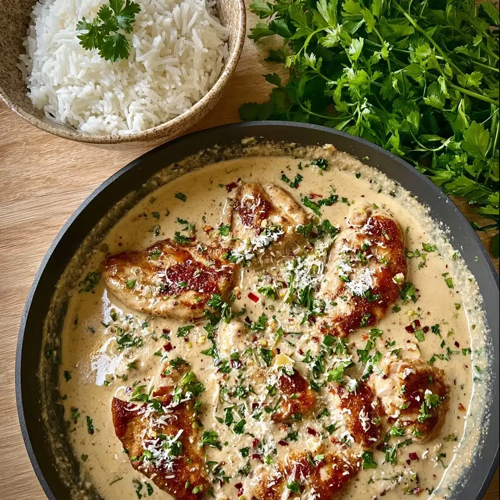 Creamy Smothered Chicken and Rice Recipe