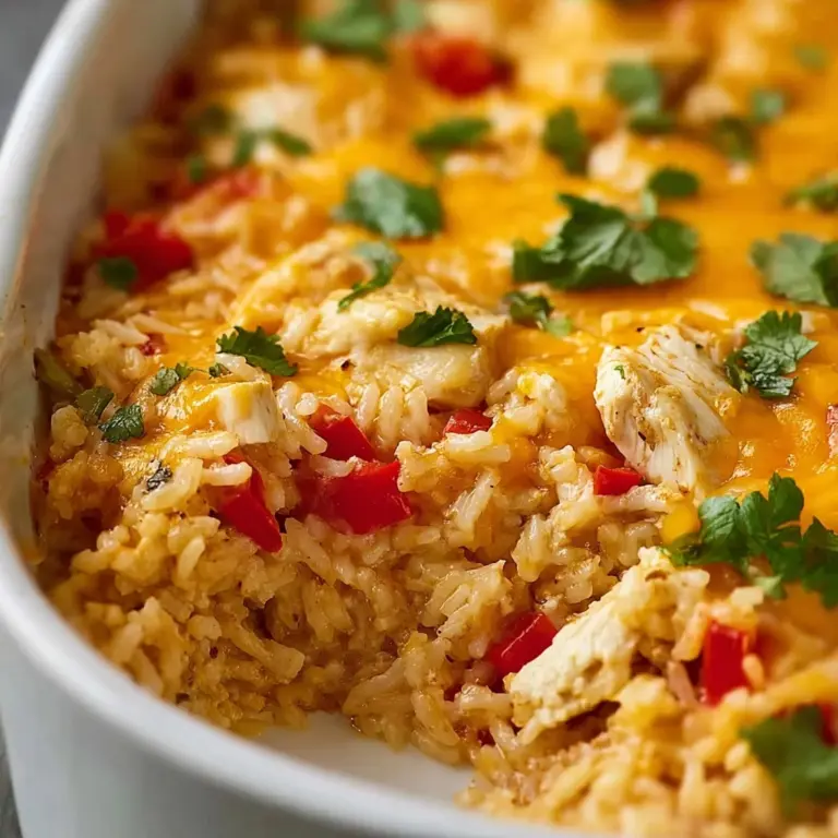Easy Chicken Fajita Rice Casserole Recipe