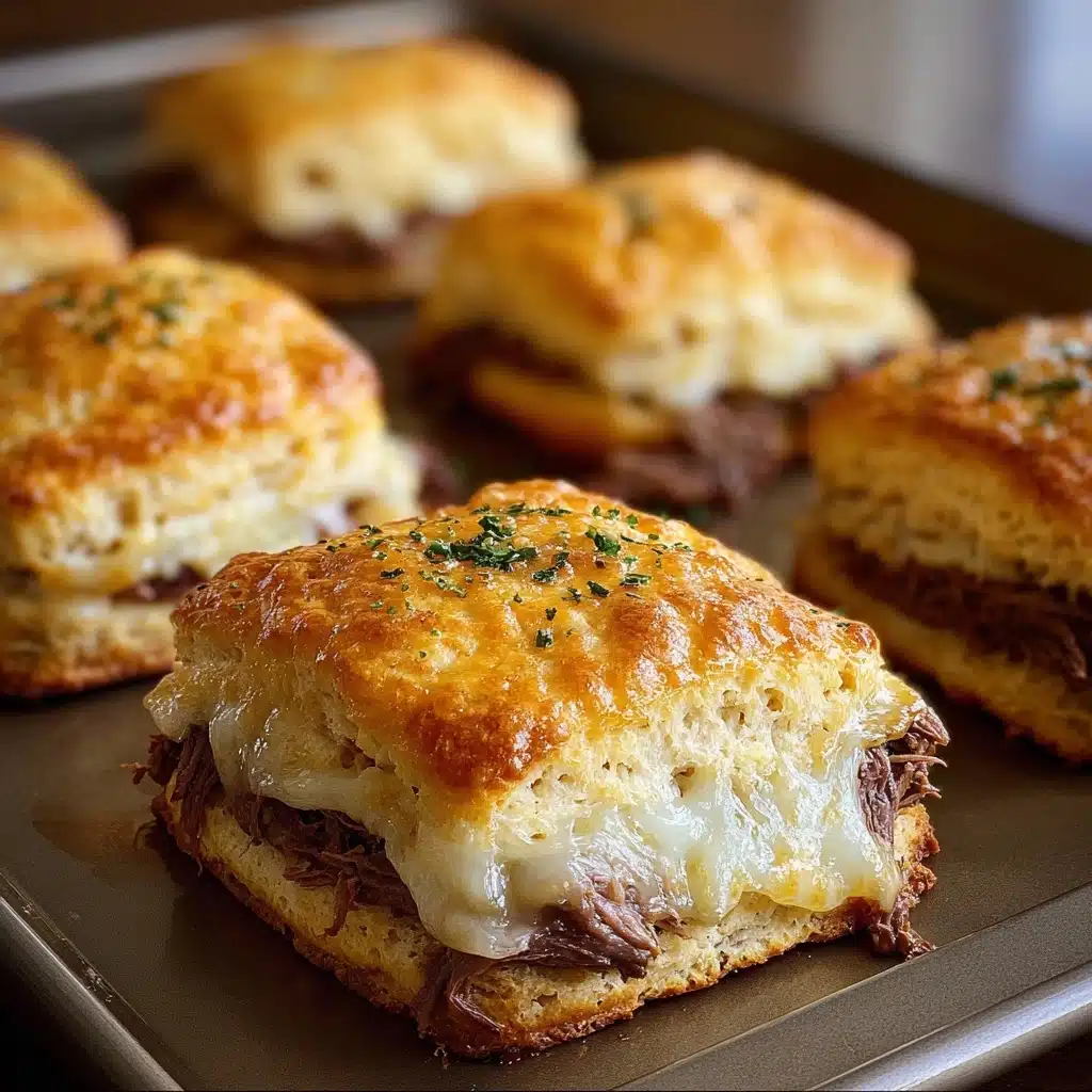 Baked French Dip Biscuits Recipe - Recipe Image