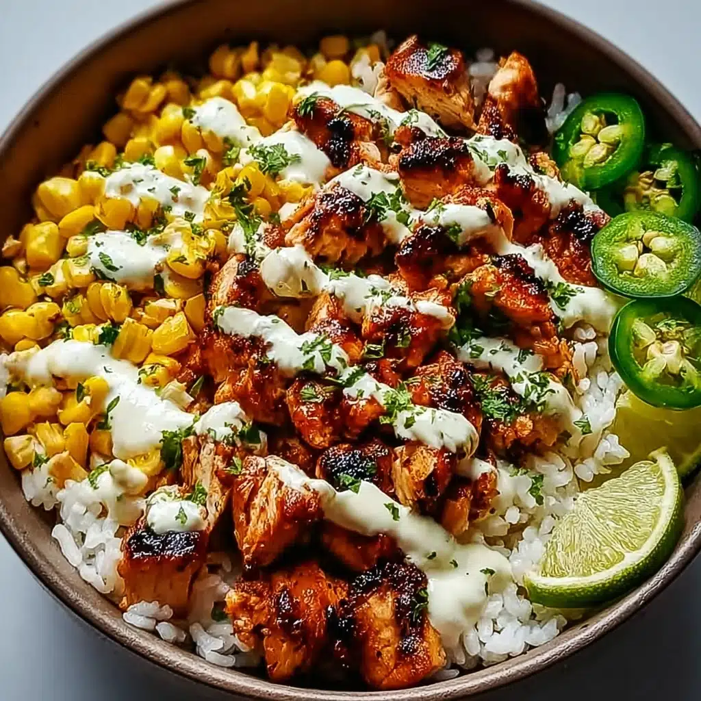 Effortless Street Corn Chicken Rice Bowl Recipe - Recipe Image