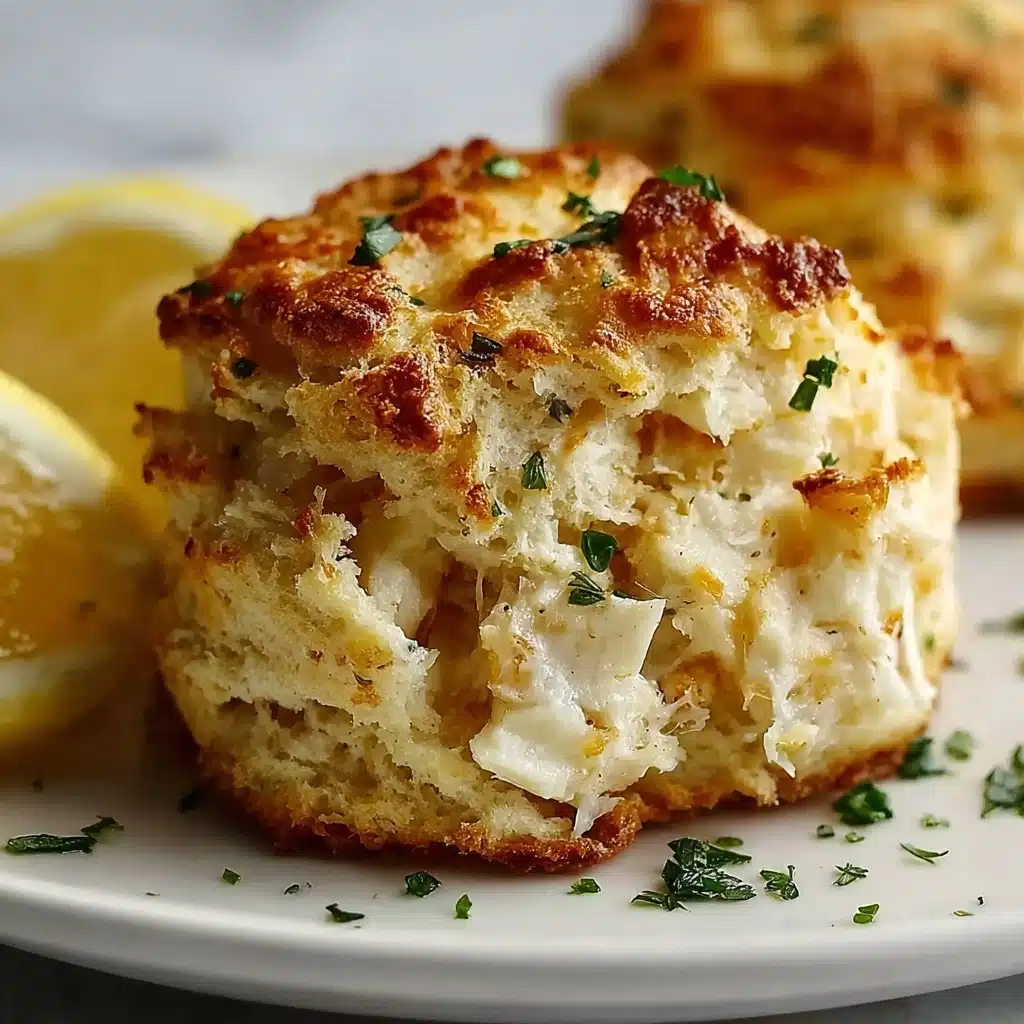 Crab Stuffed Cheddar Bay Biscuits with Lemon Butter Recipe - Recipe Image