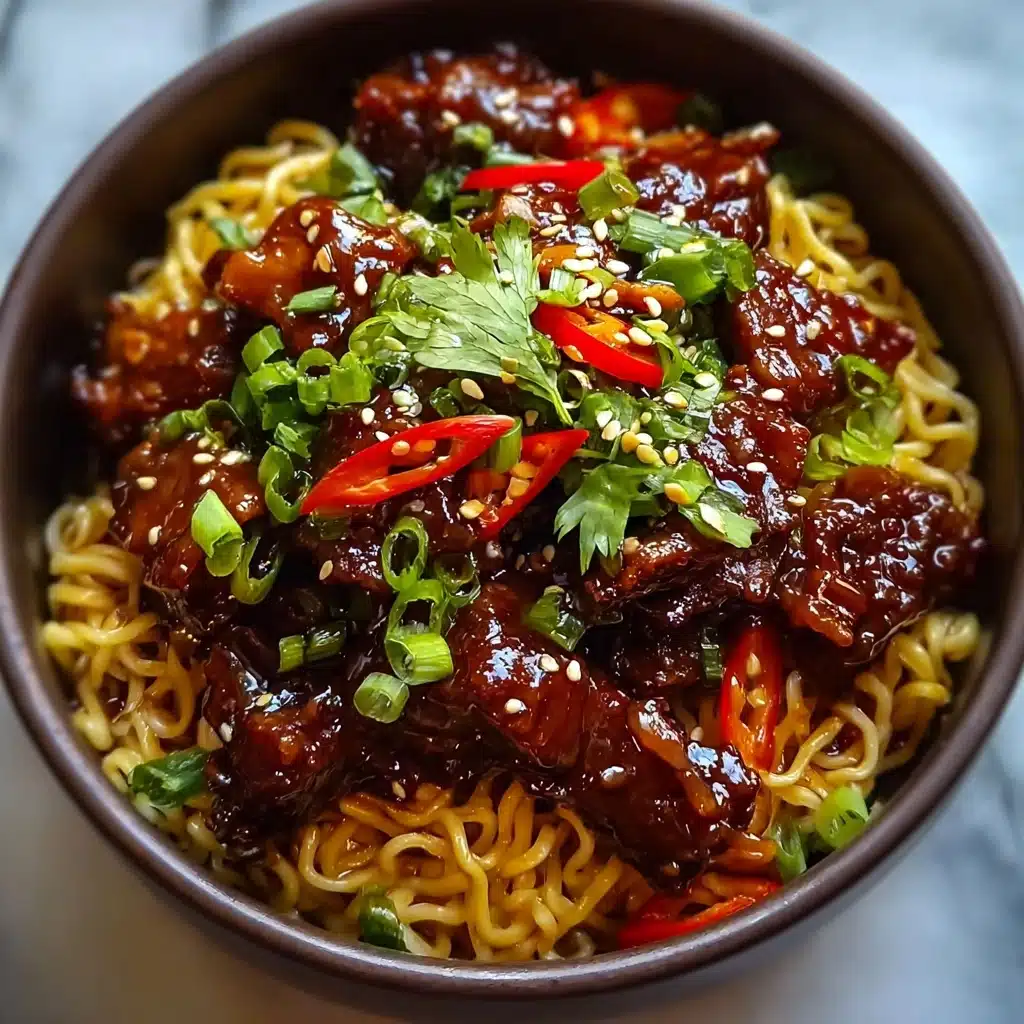Sticky Beef Noodles Recipe - Recipe Image