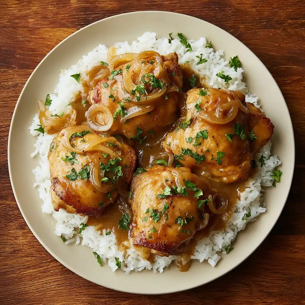 Smothered Chicken and Rice Recipe