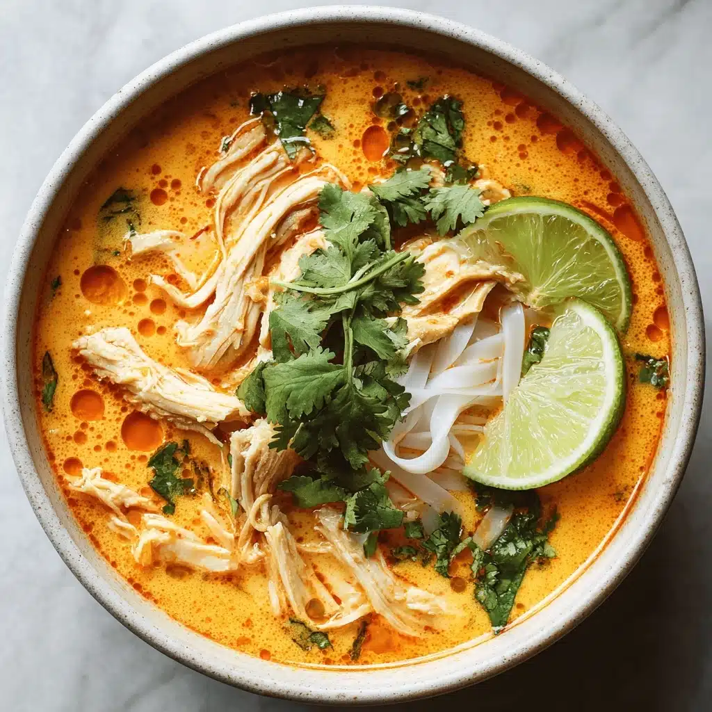 Easy Thai Curry Chicken Soup Recipe - Recipe Image