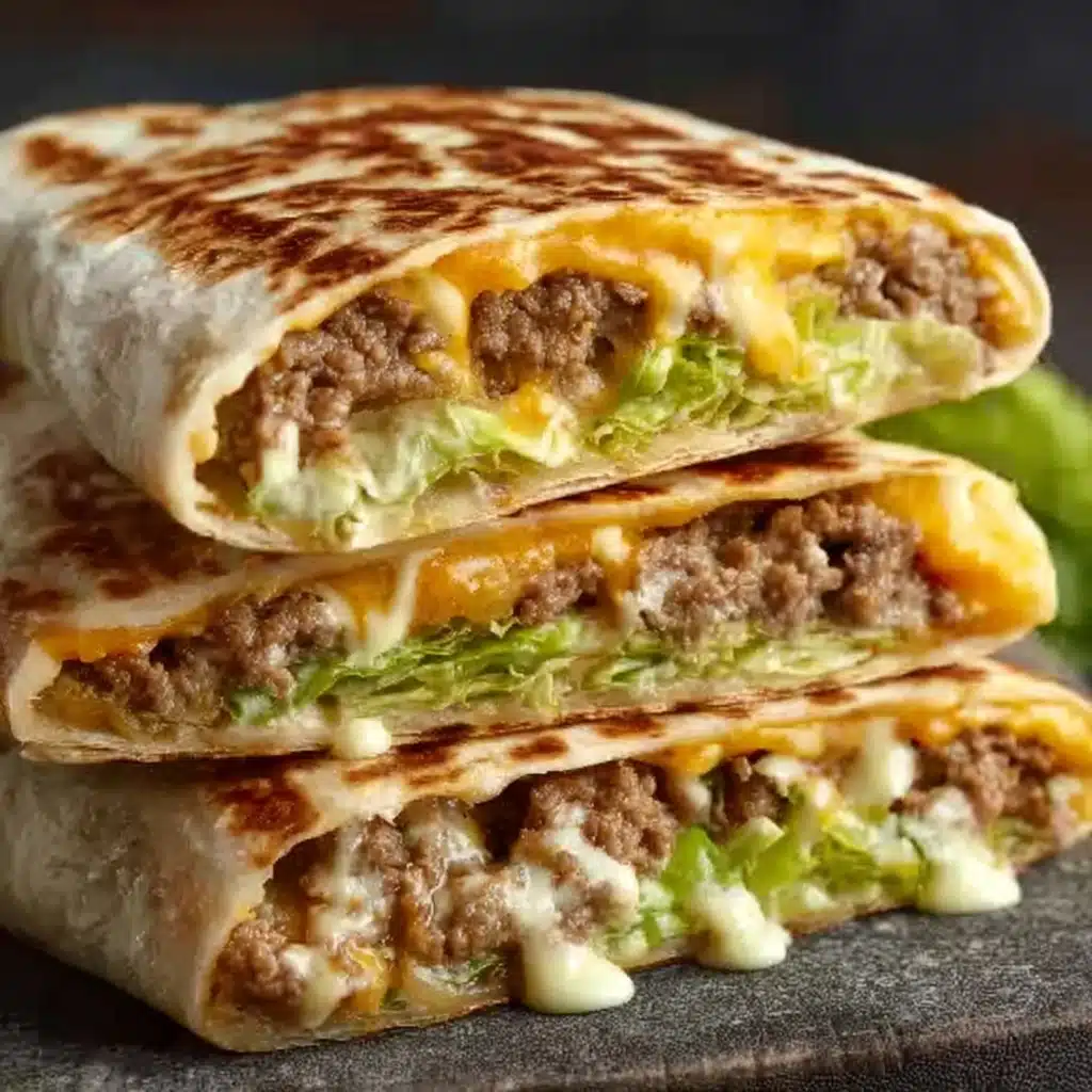 Big Mac Wraps Recipe - Recipe Image