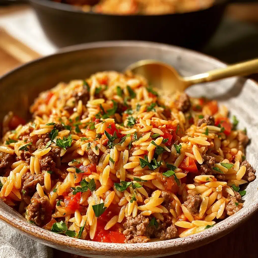 Delicious Ground Beef Orzo Recipe for Everyone Recipe