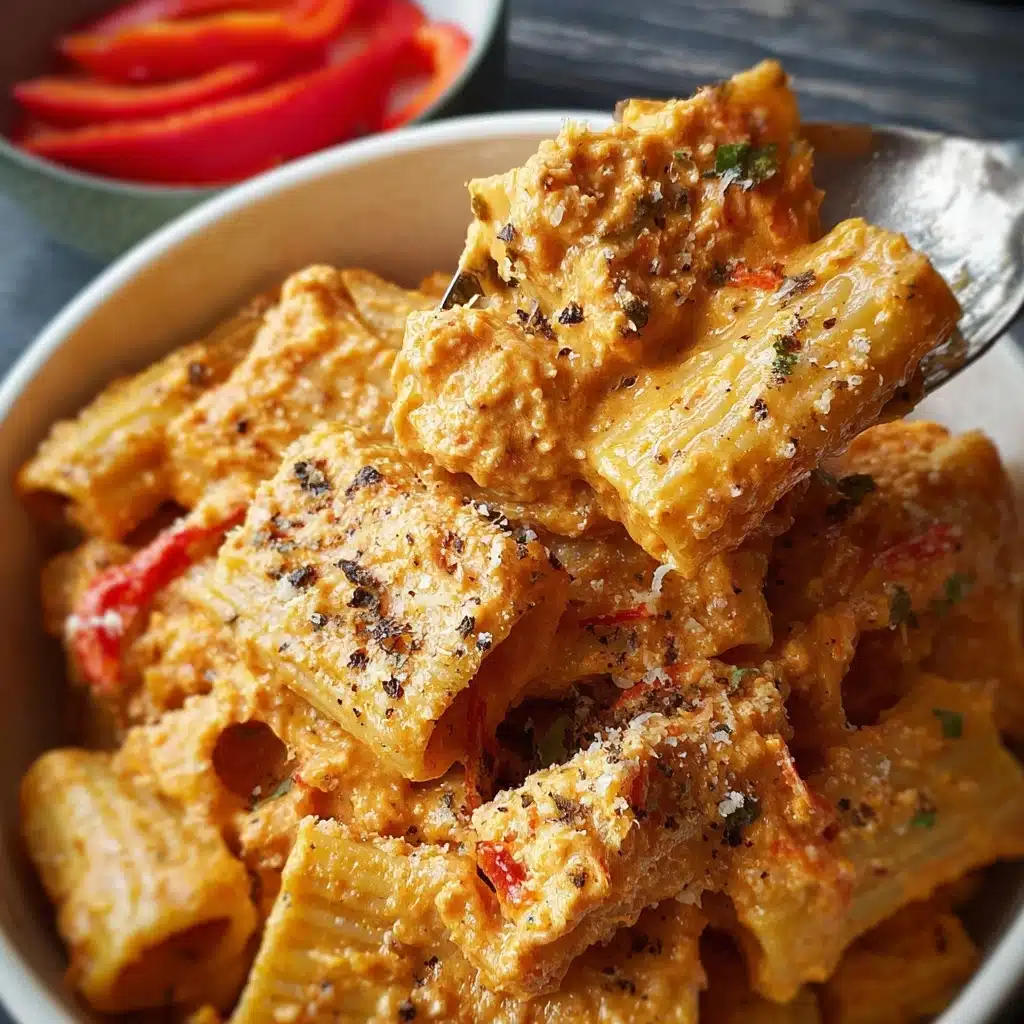 ROASTED RED PEPPER RIGATONI Recipe - Recipe Image