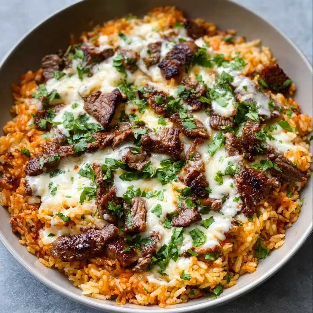 Cheesy Steak & Rice Recipe