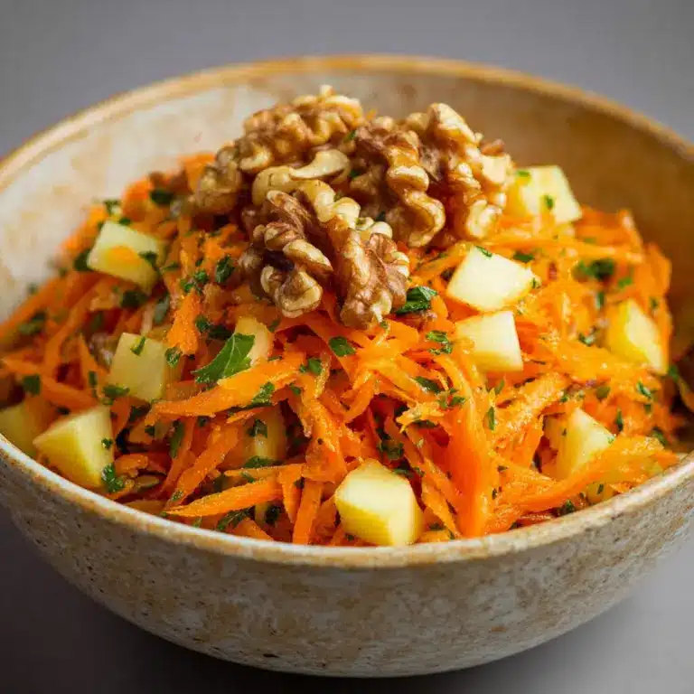 Carrot Apple and Walnut Salad Recipe