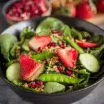 Strawberry, Snap Pea, and Mixed Green Salad Recipe