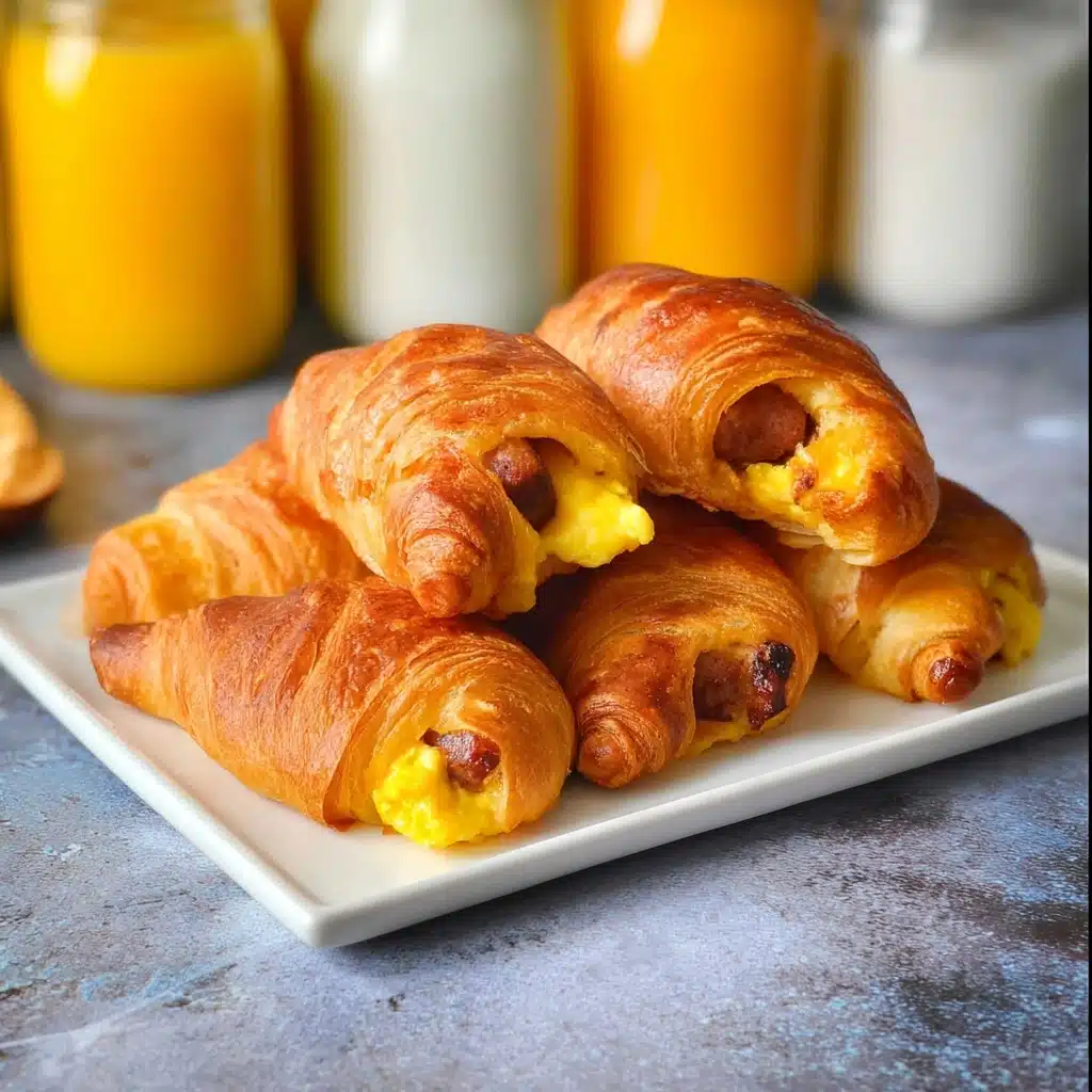Sausage Egg and Cheese Breakfast Roll-Ups Recipe - Recipe Image