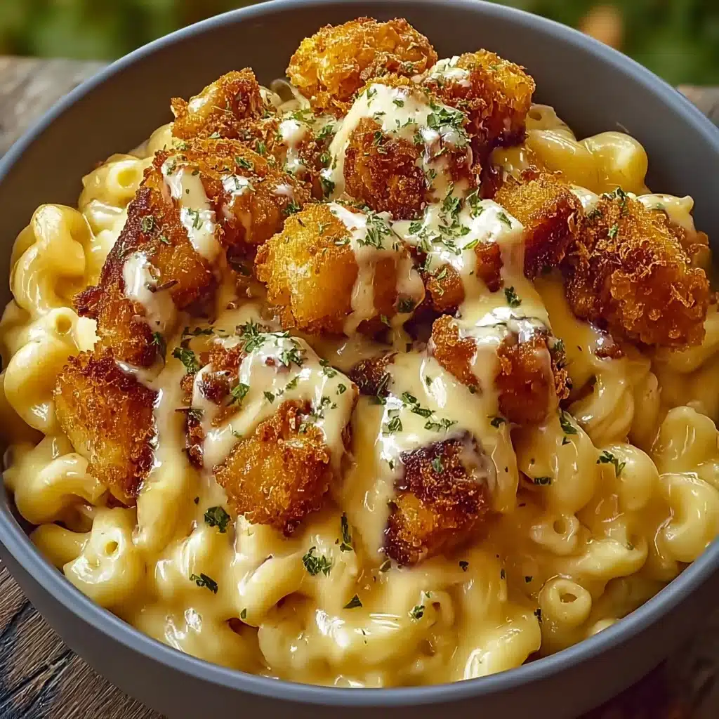 Mix cooked macaroni into the cheese sauce Recipe