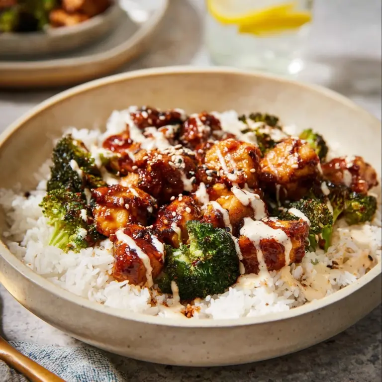 Sticky Chicken Rice Bowls Recipe