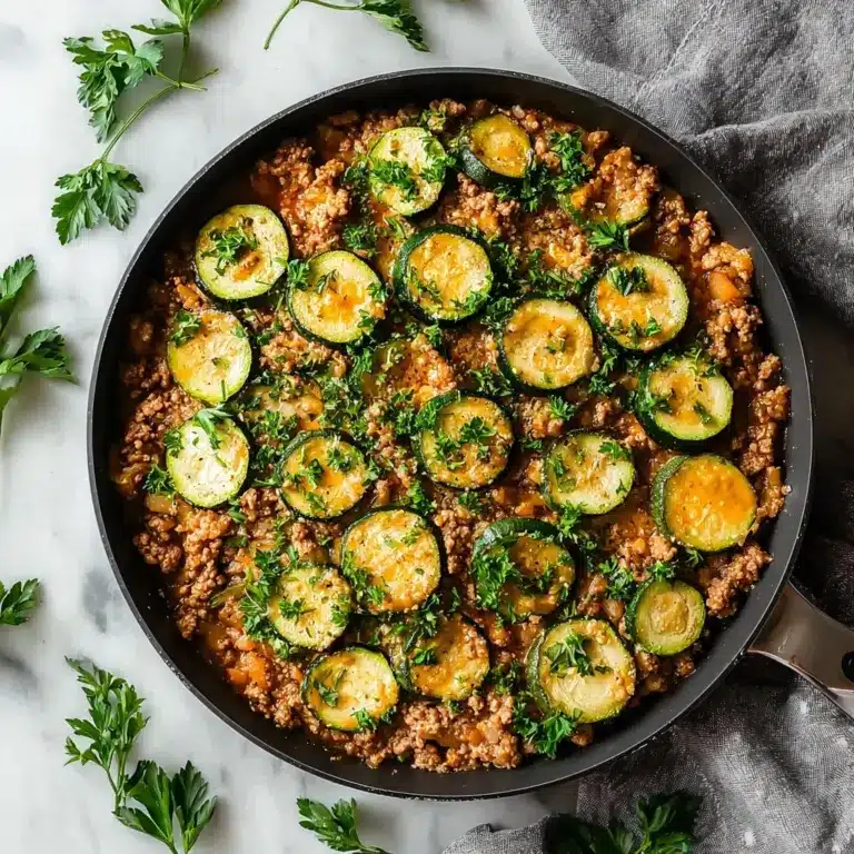 Ground Turkey and Zucchini Skillet Recipe