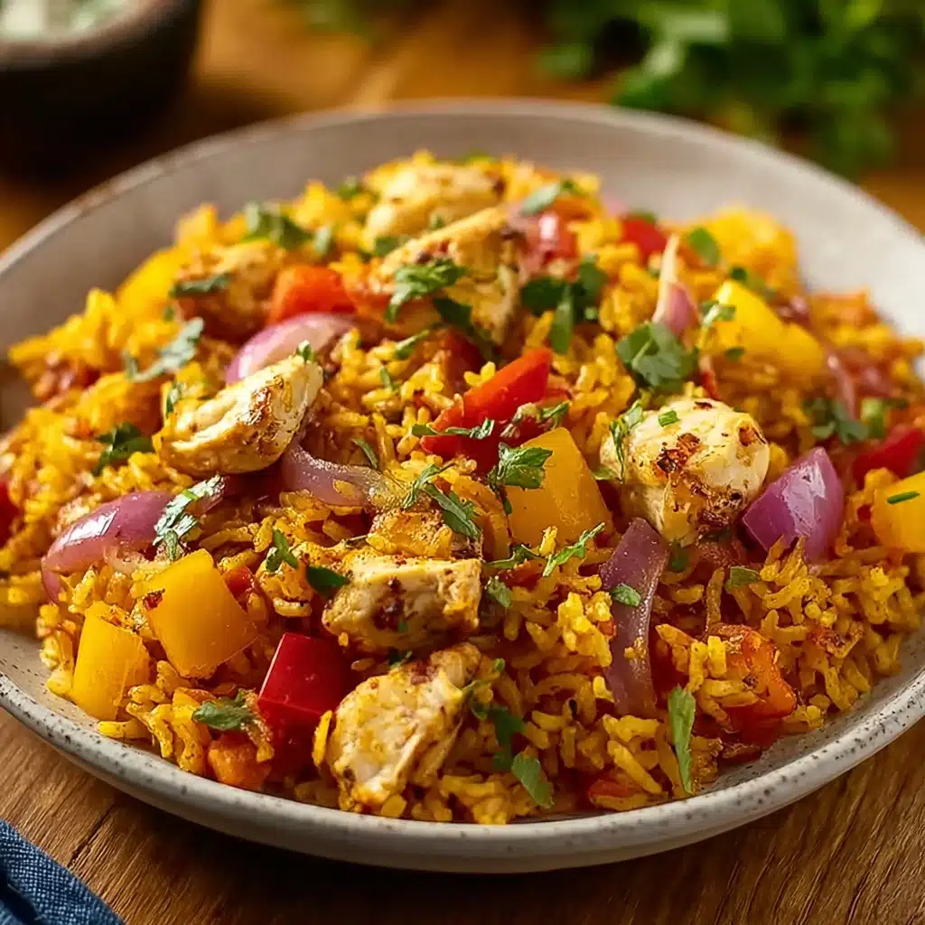 Easy Chicken Fajita Rice Casserole Recipe - Recipe Image