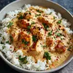 Creamy Smothered Chicken and Rice Recipe