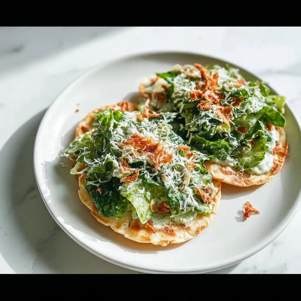 Smash Chicken Caesar Tacos Recipe - Recipe Image