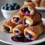 Blueberry Cream Cheese Egg Rolls Recipe
