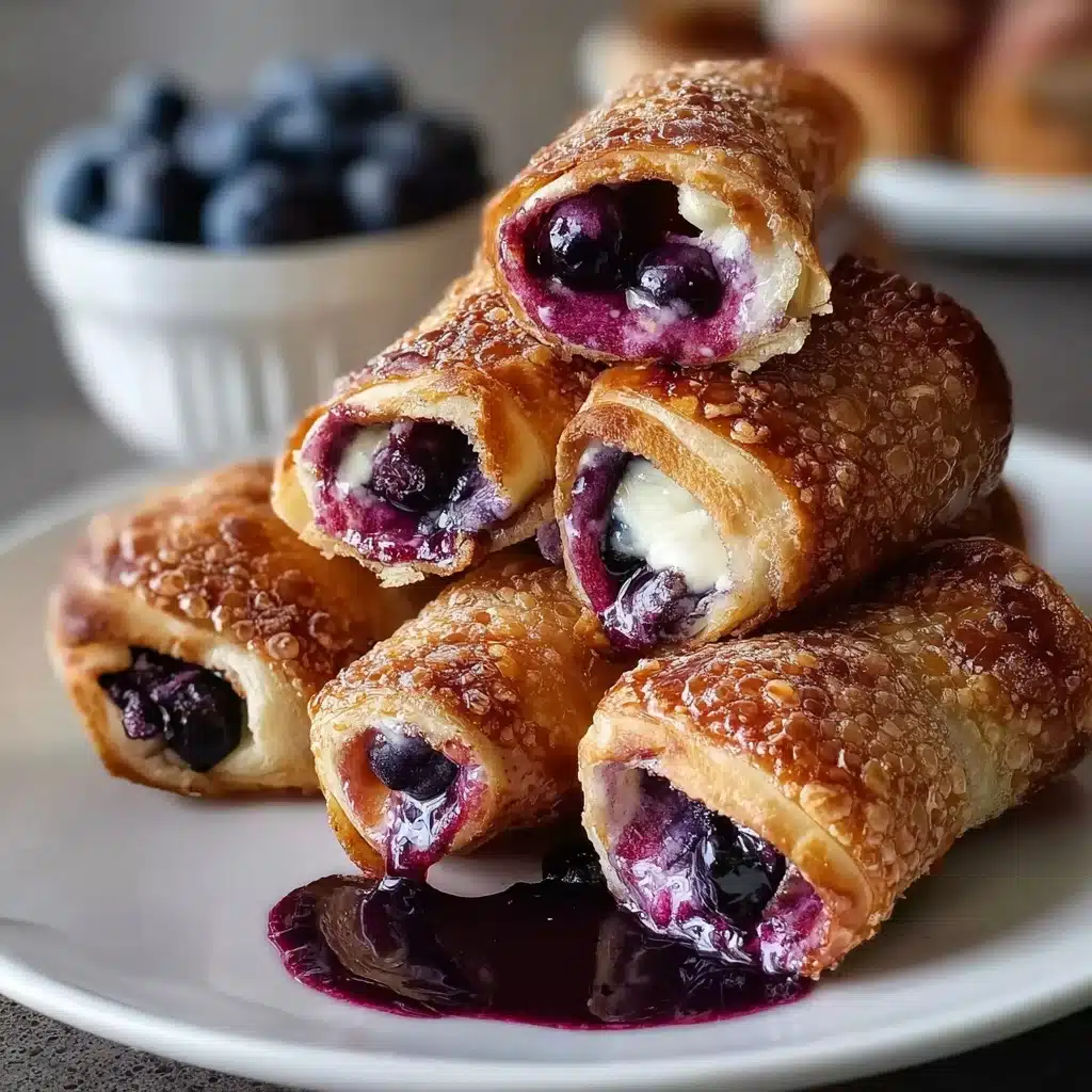 Blueberry Cream Cheese Egg Rolls Recipe - Recipe Image