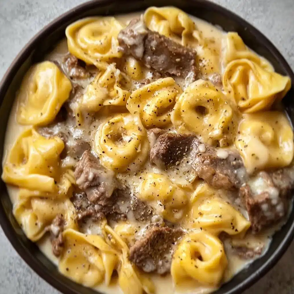 Cheesesteak Tortellini in Rich Provolone SauceIngredients Recipe - Recipe Image