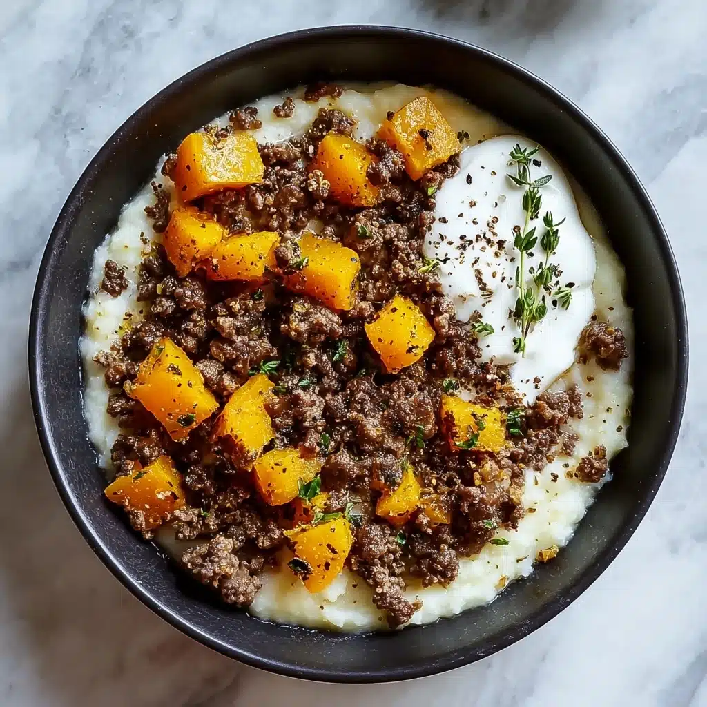 Ground Beef and Sweet Potatoes Skillet Recipe