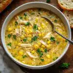 Easy Slow Cooker Chicken and Corn Soup Recipe