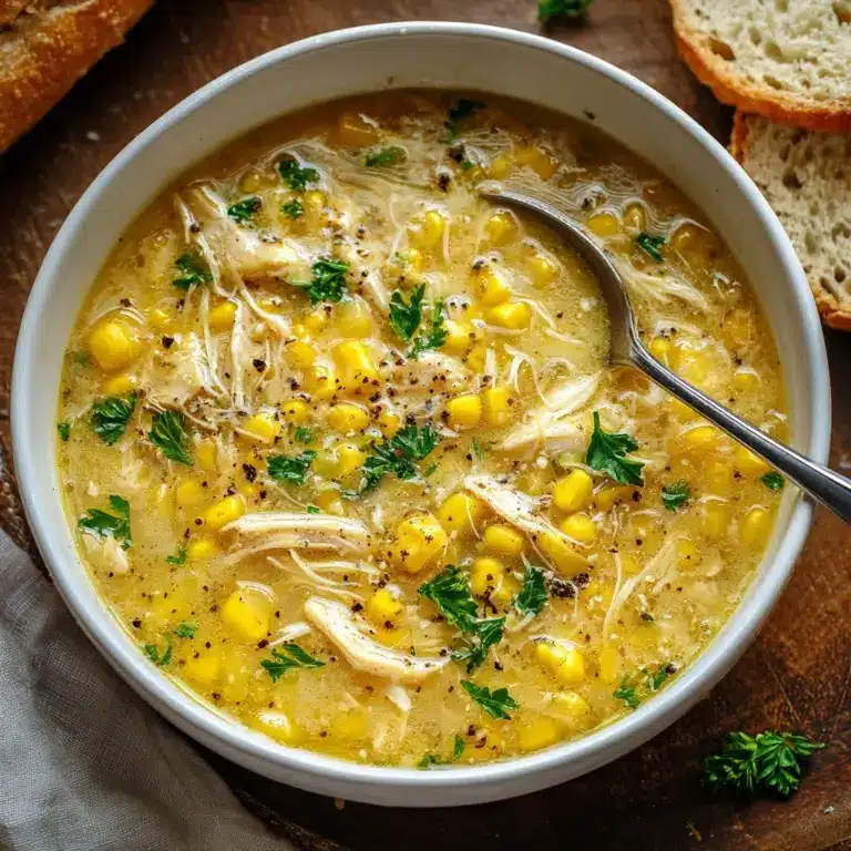 Easy Slow Cooker Chicken and Corn Soup Recipe