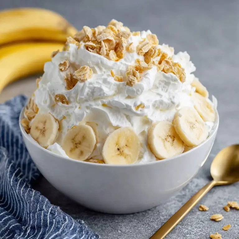 Easy Banana Pudding Fluff Salad Recipe