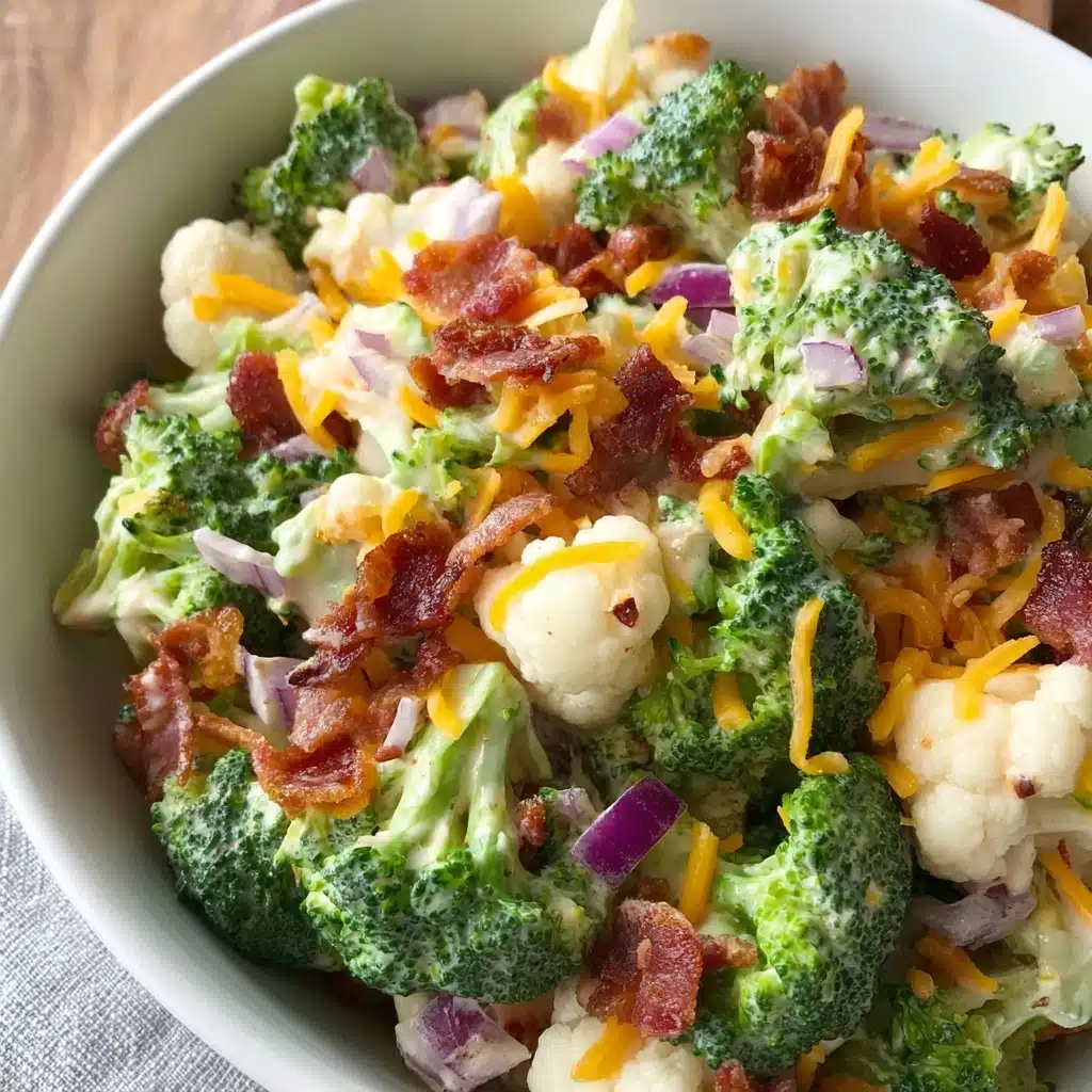 Broccoli Cauliflower Salad Recipe - Recipe Image