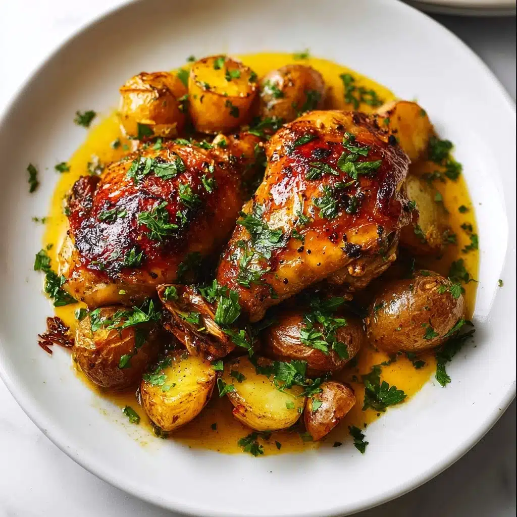 Chicken Thighs with Potatoes Recipe - Recipe Image