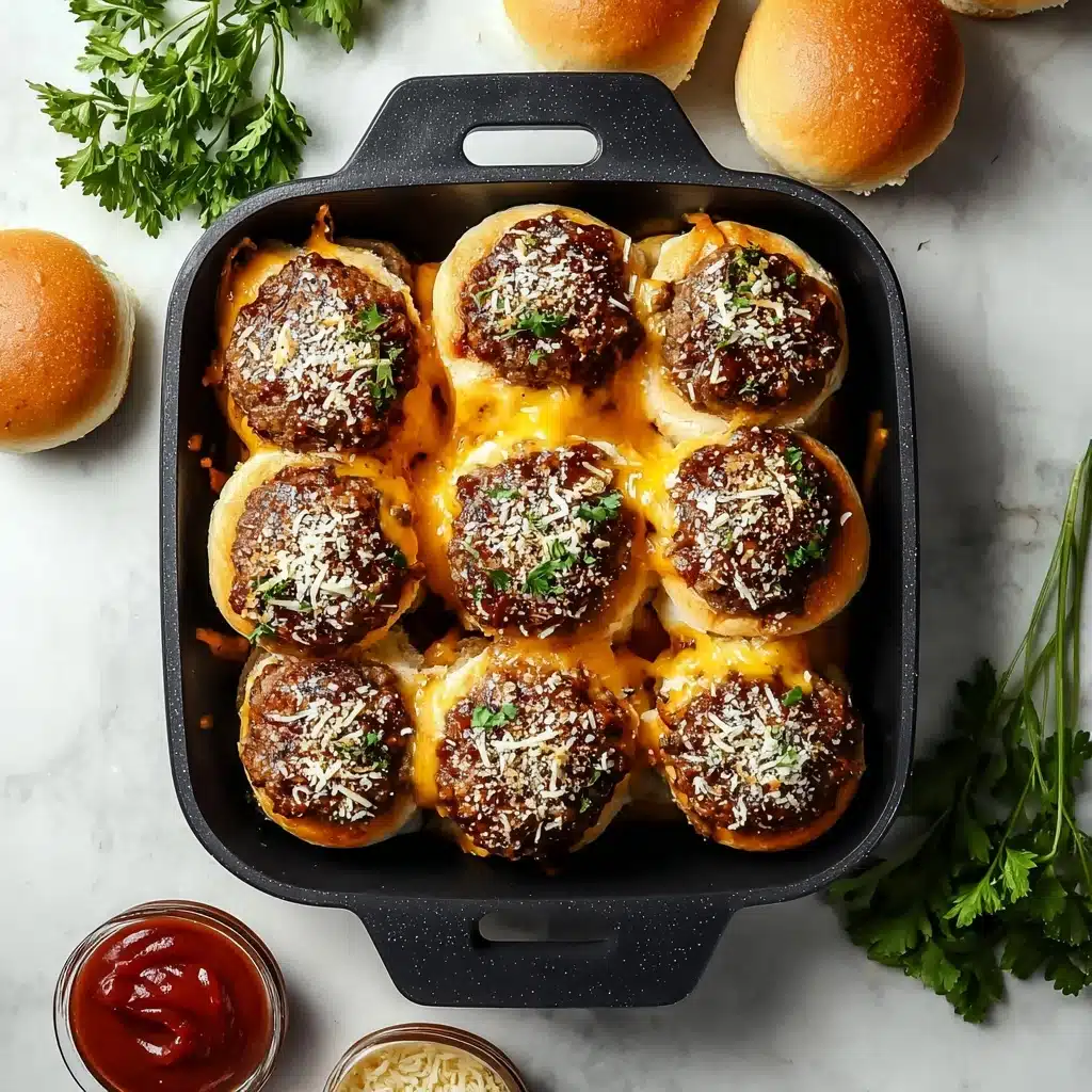 Irresistible Garlic Parmesan Cheeseburger Bombs Recipe - Recipe Image