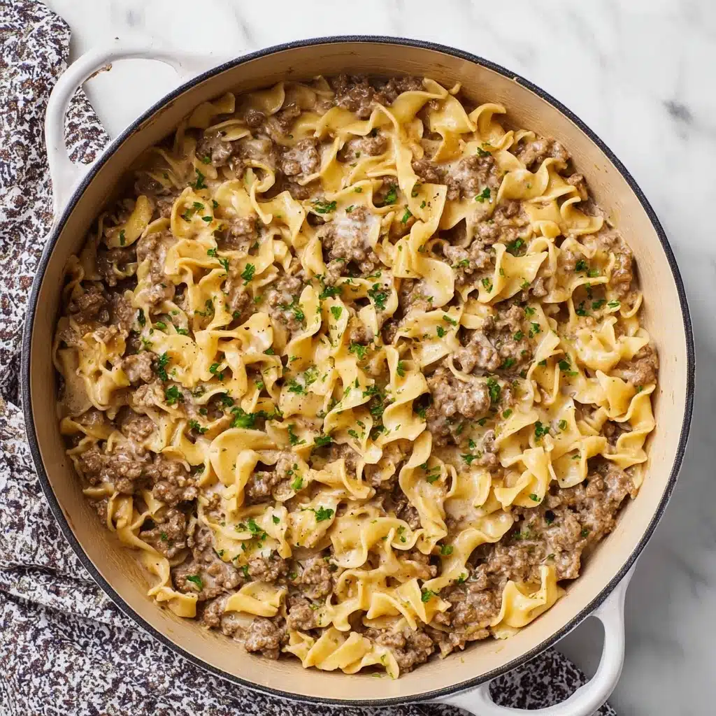 The Best Hamburger Stroganoff Recipe - Recipe Image