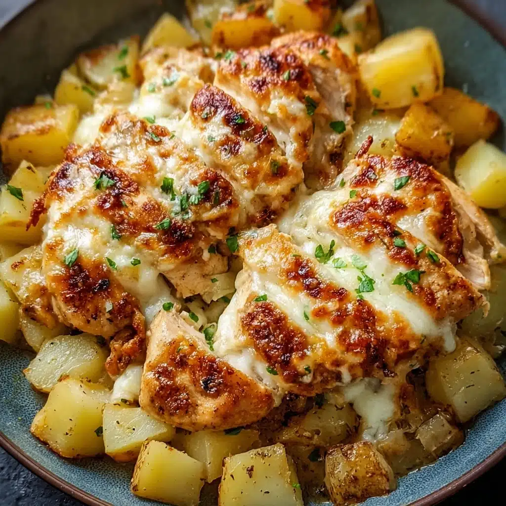 Garlic Parmesan Chicken and Potatoes Recipe
