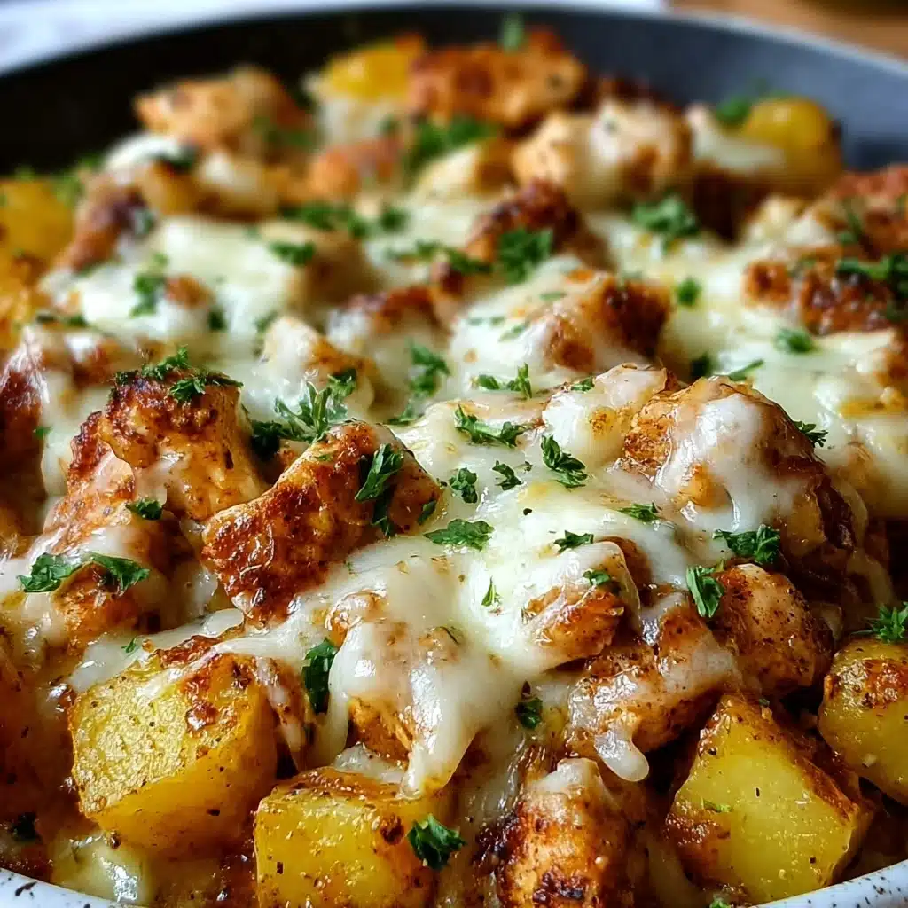 Garlic Parmesan Chicken and Potatoes Recipe - Recipe Image