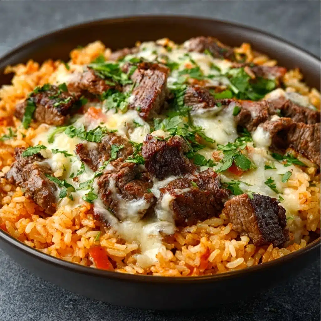 Cheesy Steak & Rice Recipe