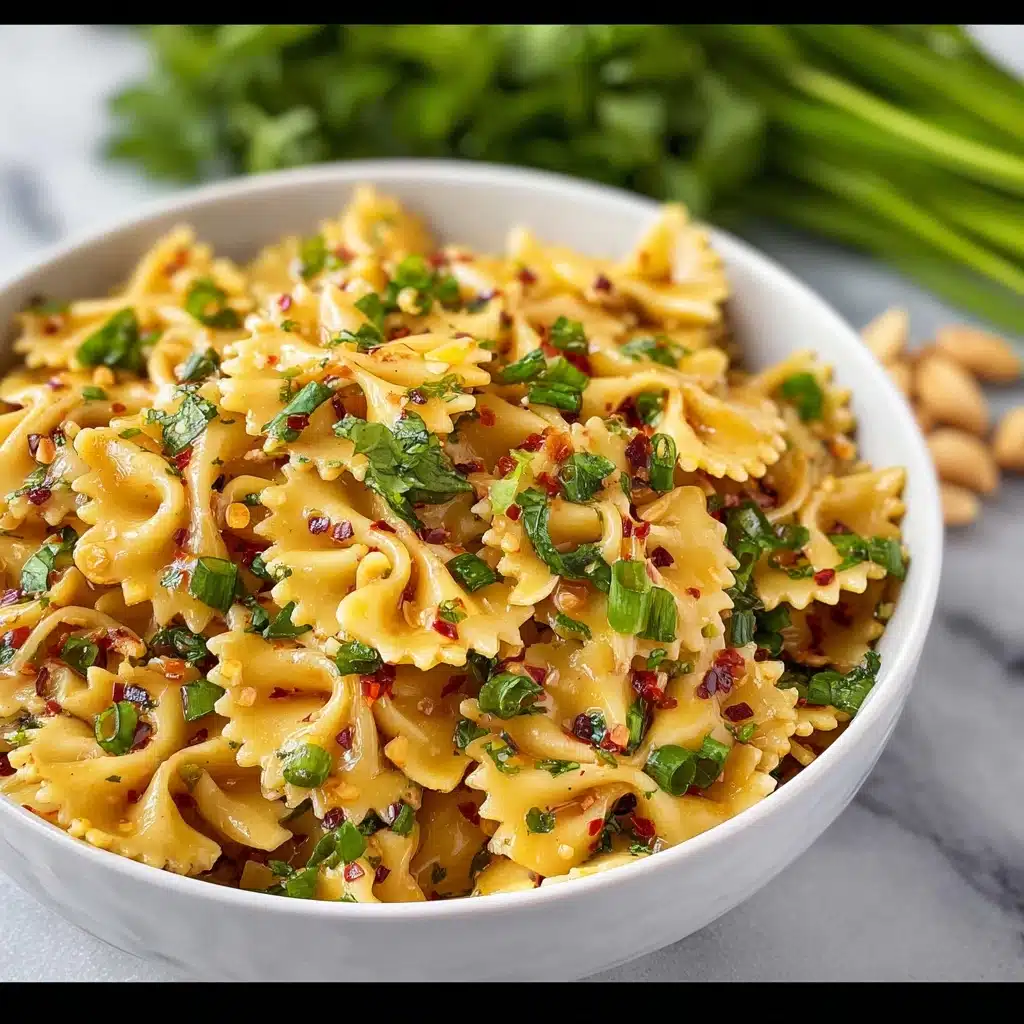 Spicy Thai Pasta Salad Bowl Recipe