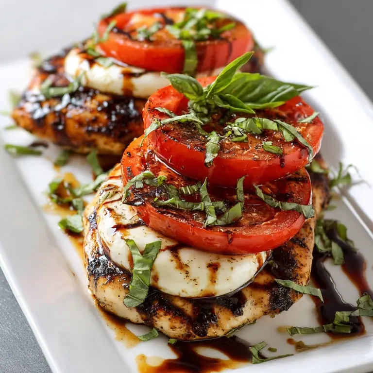 Grilled Chicken Caprese Recipe