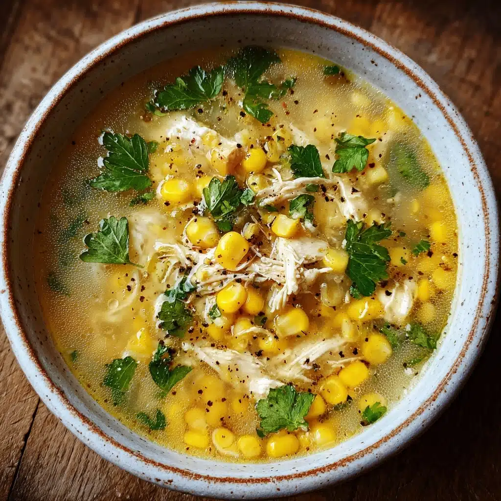 Easy Slow Cooker Chicken and Corn Soup Recipe - Recipe Image