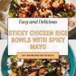 Sticky Chicken Rice Bowls Recipe