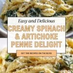 Spinach and Artichoke Pasta Recipe