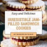 Jam Filled Sandwich Cookies (Zirochki) Recipe
