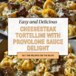 Cheesesteak Tortellini in Rich Provolone Sauce Recipe