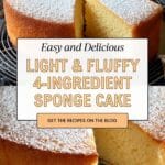 4-Ingredient Sponge Cake Recipe